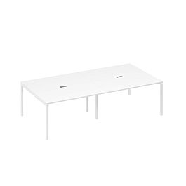 Стол 280 переговорный на каркасе DUE A4 А4 Б2 135-2 БП белый премиум / металлокаркас белый - Фото предпросмотра