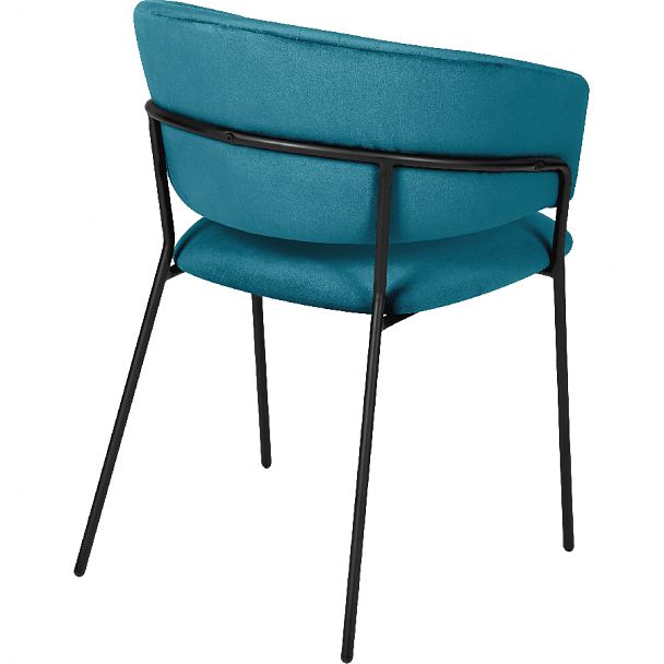 Комплект кухонных стульев Даксон изумрудный велюр/черный, 4 шт. - Вид 4