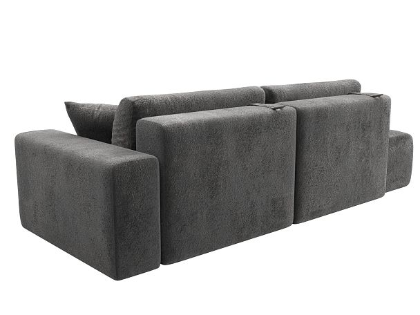 Диван прямой Лига-036 НПБ Модерн подлокотник справа Велюр серый - Вид 6