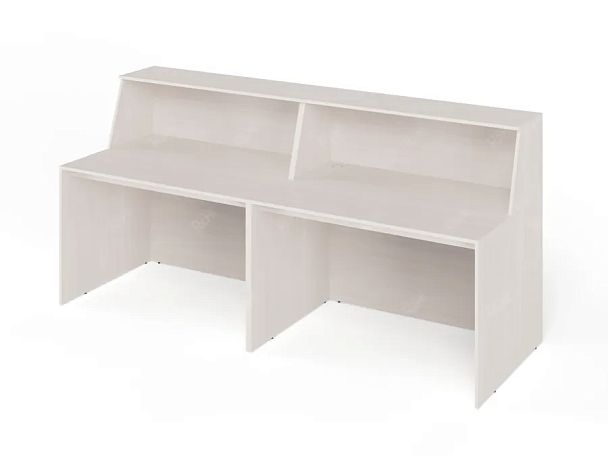 ЛАЙТ / LIGHT RLG074 Двойной ресепшн 240x80x115 Дуб Молочный - Вид 2