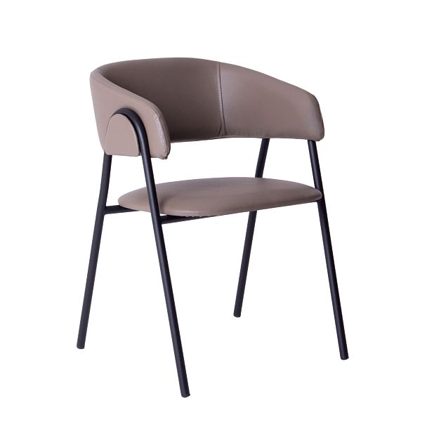 Стул Gabana, кожзам BOOM stone, каркас металл - Вид 2