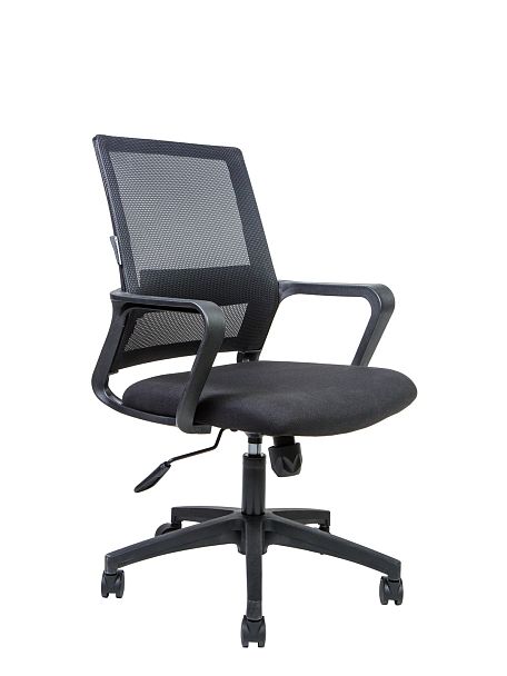 Кресло Бит LB / черный пластик / черная сетка / черная ткань - Вид 6