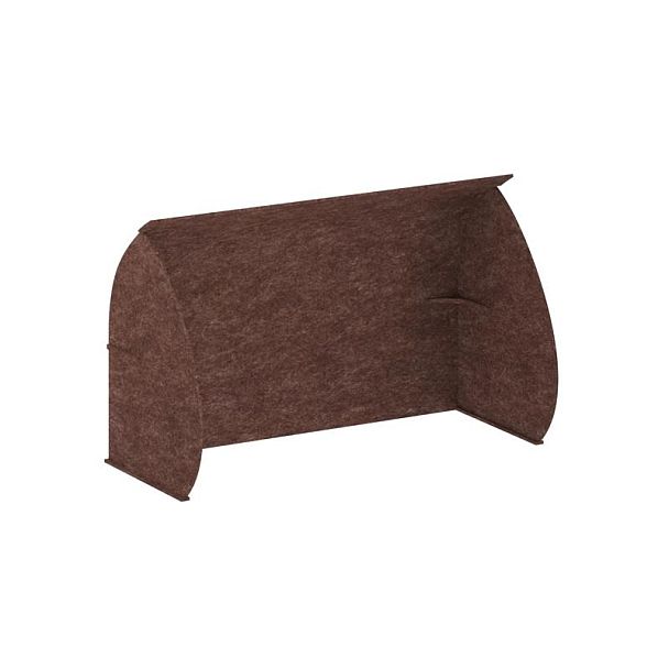 AcustiX Кабина настольная скругленная на стол L700 VE.KB2-98.7 Молочный Шоколад 980*700*1000 - Вид 1