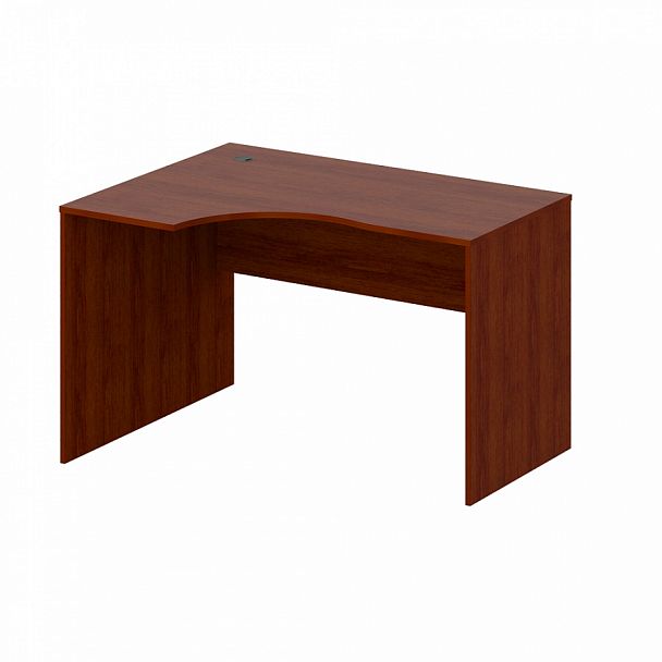 Стол эргономичный, столешница 25 мм "Компьютерные столы" ПК-ЛОГ-СТЭ120Х90ЛД/25-В3-34 миланский орех темный - Вид 1