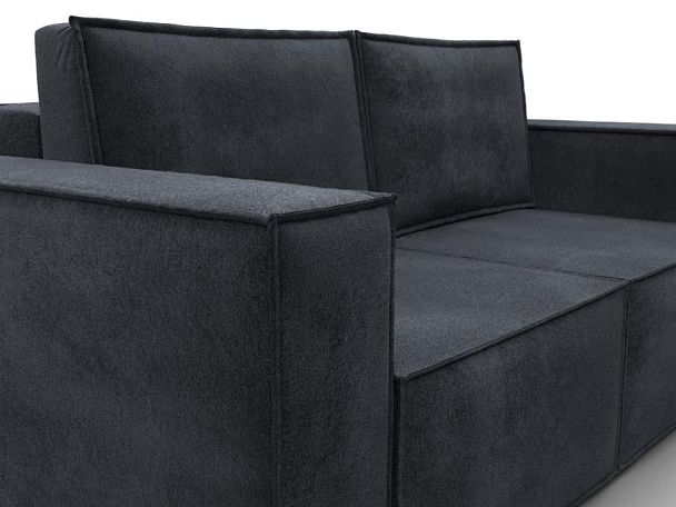 Диван прямой Куба мини Велюр серый - Вид 4