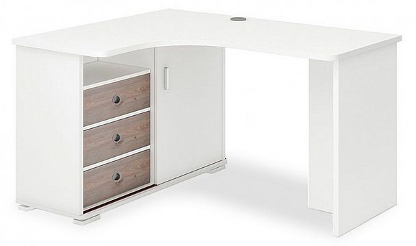 Стол письменный Домино СР-145С Белый/Нельсон левый - Вид 1
