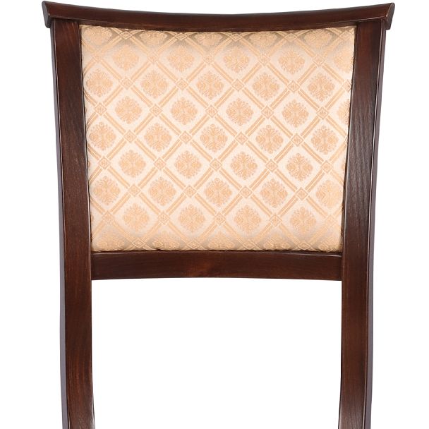 Комплект деревянных стульев с мягким сиденьем Камир Темный орех/Бежевый жаккард, 2 шт. - Вид 7