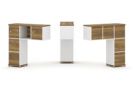 Concept Надставка низкая CN.ONN-004 Сандал Янтарный/Белый Бриллиант/Металл Белый 1099*365*1130 - Фото предпросмотра