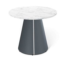 Стол Sheffilton SHT-TU89/TT 90 ЛДСП антрацит/серый/мрамор кристалл - Фото предпросмотра