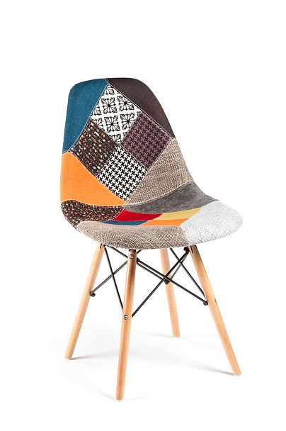 Стул Лестер джинс / накидка джинс / ножки бук - Вид 1