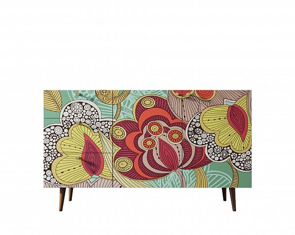 Комод "Berber" с двумя дверками и ящиками принт 6 - Вид 4