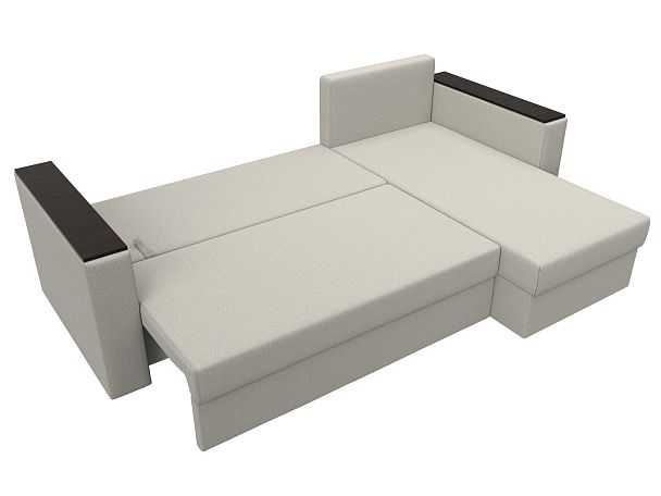 Диван угловой Атланта Лайт Б/С правый угол Рогожка бежевый - Вид 9