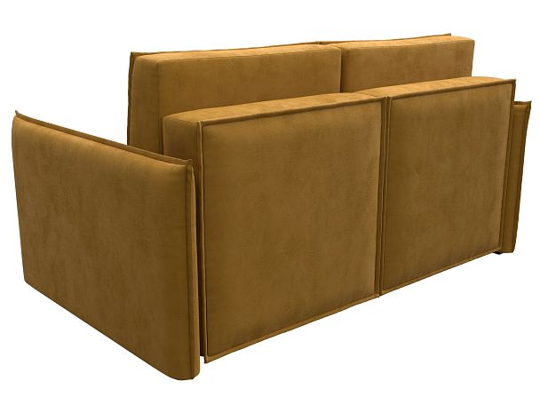 Диван прямой Либерти мини Велюр желтый - Вид 6