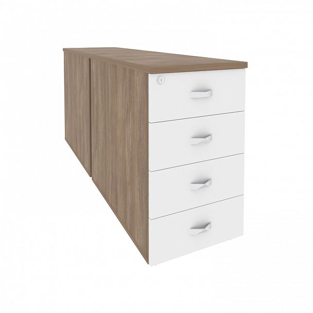 Тумба двойная "Onix" O.TPO-2.8 дуб аризона/белый - Вид 1