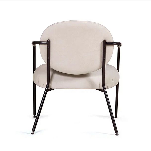 Лаунж кресло EGO, велюр белый - Вид 7