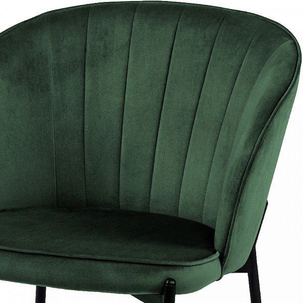 Комплект кухонных стульев Миэль зеленый велюр/черный, 2 шт. - Вид 6