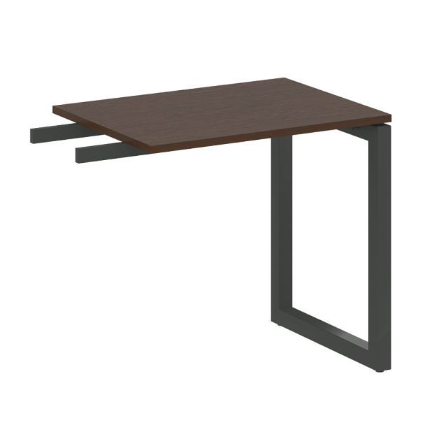 Metal System Quattro Приставной элемент на О-образном м/к 50БО.ПР-2 Венге/Антрацит металл 800*600*750 - Вид 1