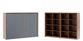 Шкаф средний 4 двери Concept 210x50x149 дуб капучино - Фото предпросмотра