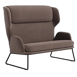 Диван двухместный Pronto PRNT-02 Ness 007/Металл Черный 1230*760*1090 - Фото предпросмотра