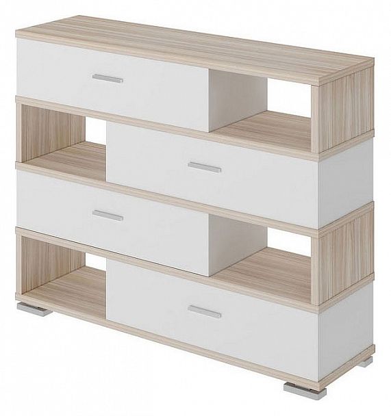 Тумба комбинированная Домино СБ-40 Карамель/Белый - Вид 1