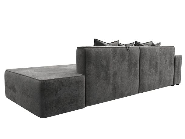 Диван угловой Лига-079 угол левый Велюр серый - Вид 5