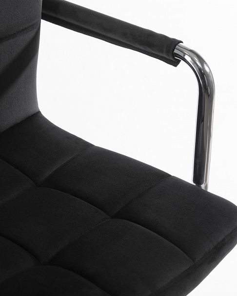 Офисное кресло для персонала DOBRIN TERRY (черный велюр (MJ9-101)) - Вид 8