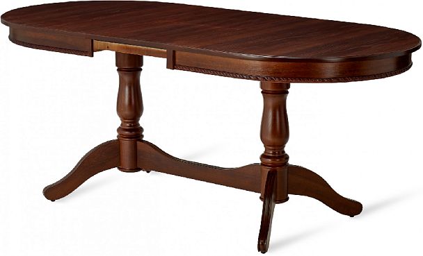 Стол деревянный раздвижной Барэнт 150(190)х90х76 Античный орех - Вид 5