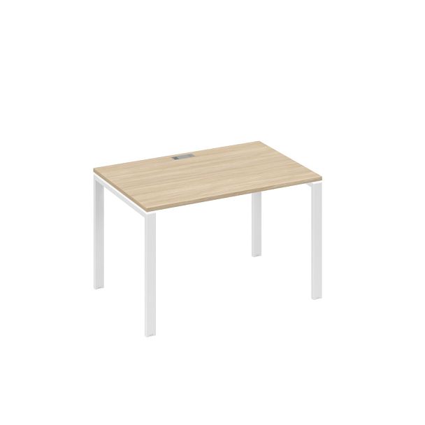 Стол письменный на металлокаркасе UNO A4 А4 Б1 023 БП дуб скандинавский / металлокаркас белый - Вид 1