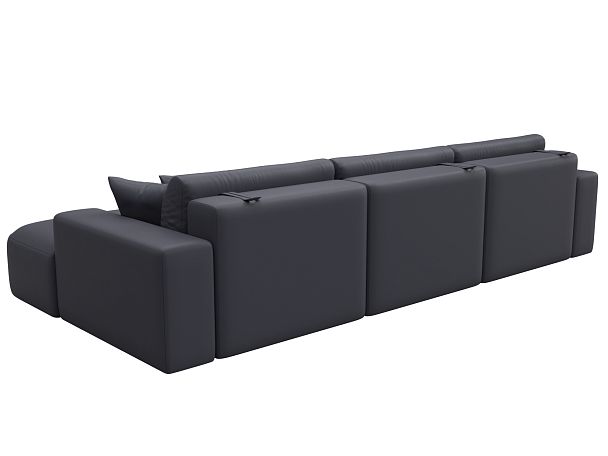 Диван угловой Лига-036 НПБ Классик Лонг правый угол Экокожа серый - Вид 6