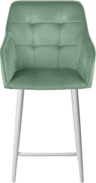 Комплект полубарных поворотных кресел Мони К, Confetti aquamarine/белый, 4 шт. - Вид 3