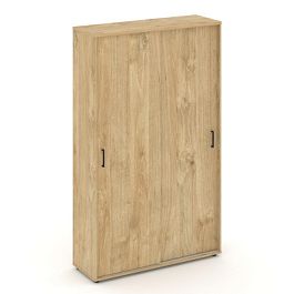 Стайл Проджект Шкаф-купе комбинир. SN.SHK-002 Тиквуд Светлый/Черный Ручки 1200*400*1982 - Фото предпросмотра