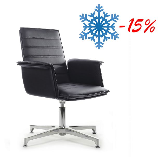 Кресло Rubens-ST С1819-2 Чёрный (А8) натуральная кожа - Вид 2