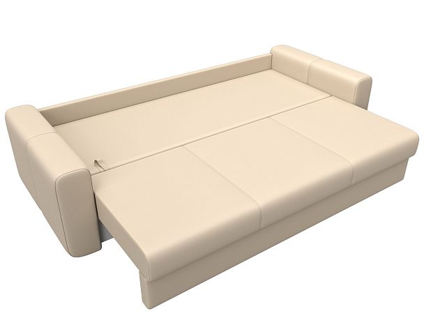 Прямой диван Лига-031 Экокожа бежевый - Вид 8