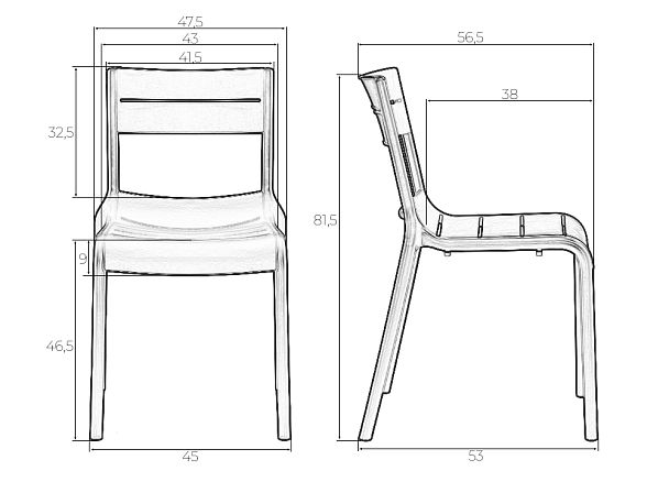 Стул обеденный DOBRIN TIM (темно-серый (GR-04)) - Вид 8