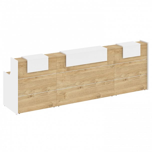 Ресепшн "Onix" O.R-K-17 тиквуд светлый/белый - Вид 2