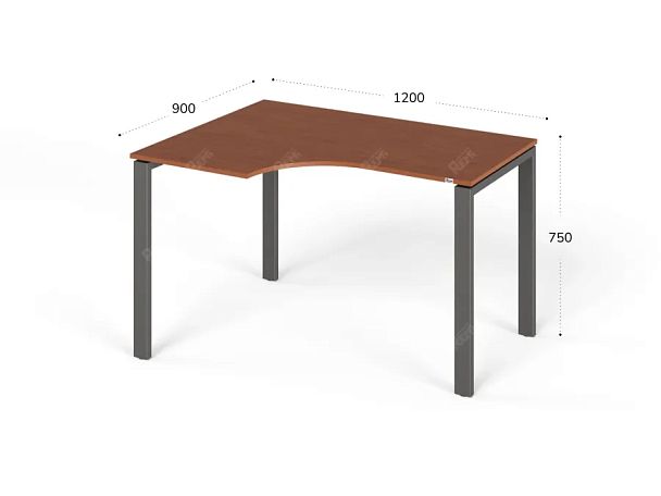 ЛАЙТ / LIGHT RLG016-10x9L Угловой стол 120x90x75 Орех Итальянский - Вид 2