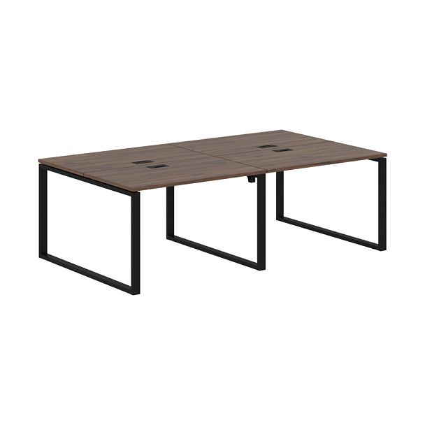 Стол 4-х местный EQWST 2313 Дуб Денвер тёмный/Черный 2326х1346х750 EDIS - Вид 1