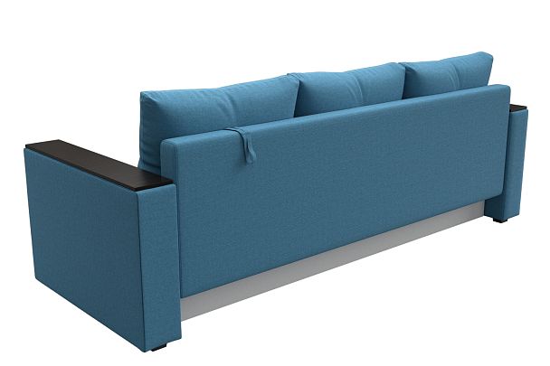 Диван прямой Атланта Лайт без стола Рогожка голубой - Вид 6