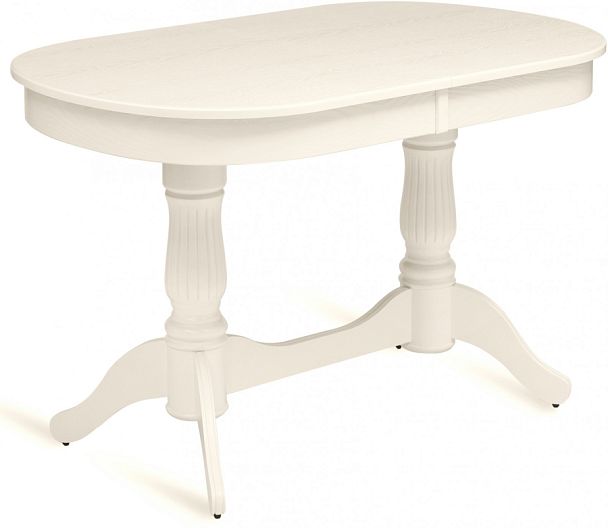 Стол деревянный раздвижной Кайнс 120(160)х80х76 Cлоновая кость - Вид 1