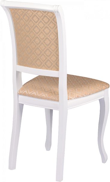 Комплект деревянных стульев с мягким сиденьем Арктос Белый/Бежевый жаккард, 2 шт. - Вид 4