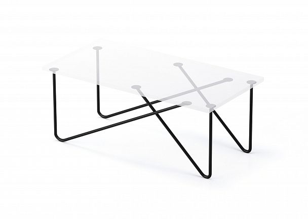 Стол журнальный "Триада-22" черный/дуб сонома - Вид 2