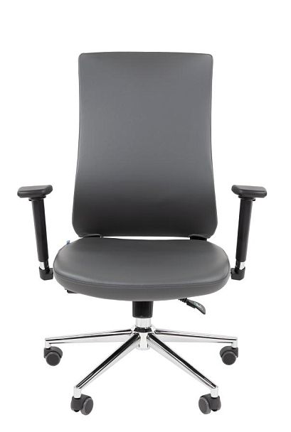 Офисное кресло Chairman 500LUX Россия экокожа cерый БП - Вид 2