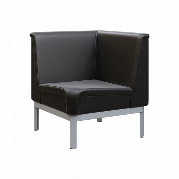 Диван угловой "MODULE" MD.U1 Серый+черный - Вид 1