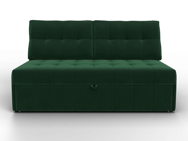 Диван прямой Лига-107 (140) Велюр зеленый - Вид 2