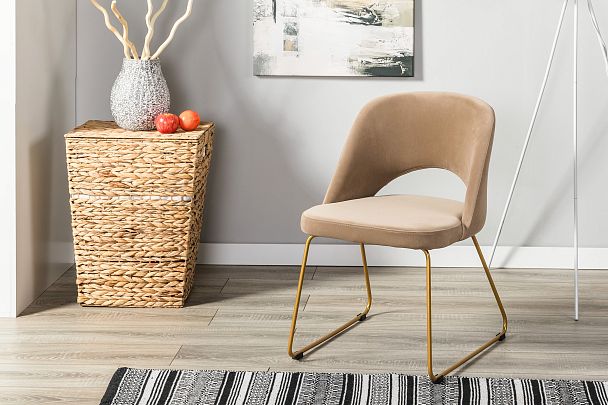 Стул Lars Diag beige/Линк золото - Вид 14