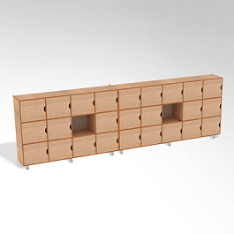 Многосекционная система хранения с индивидуальными ячейками - Фото предпросмотра