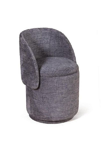 Пуф с кручением Bubble, микромех Rozy dark grey - Вид 3