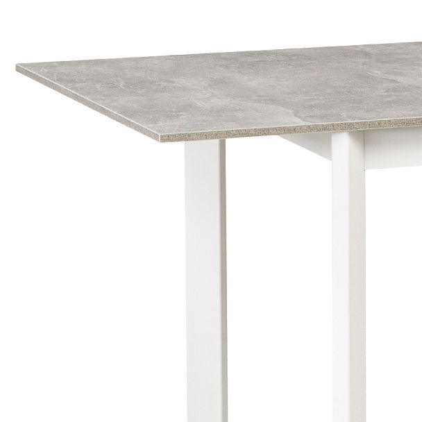 Стол деревянный кухонный раскладной Стил 110(150)*70 Бетон/Белый - Вид 9