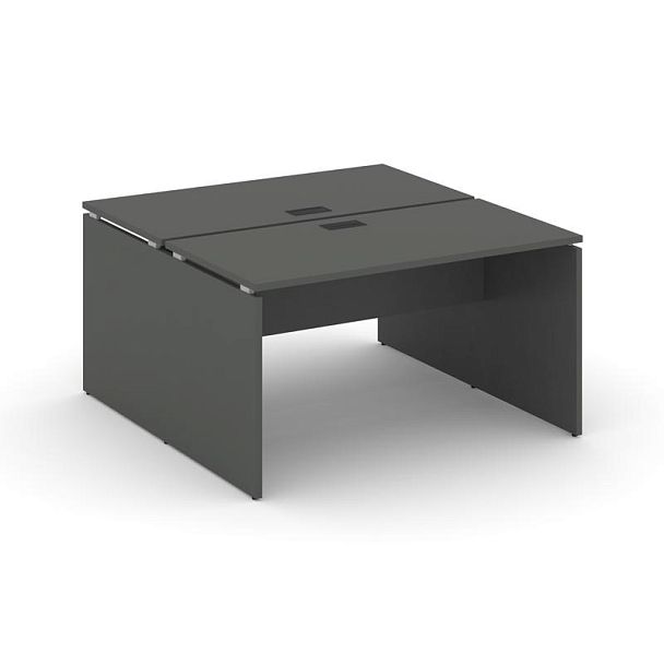 Стайл Проджект Рабочая станция 2-х сторон. SN-D.DRS-004 Антрацит NEW/Черная Заглушка 1580*1232*750 - Вид 1
