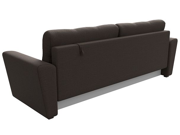 Диван прямой Амстердам Лайт Рогожка коричневый - Вид 5